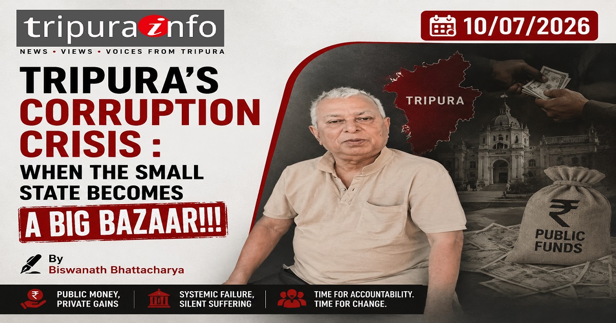 Tripura’s Corruption Crisis : When the Small State Becomes a Big Bazaar!!!
