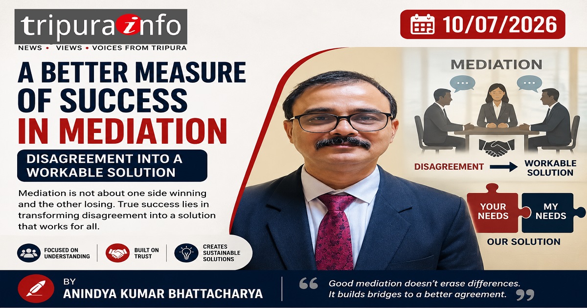 A Better Measure of Success in Mediation  - Disagreement into a workable solution