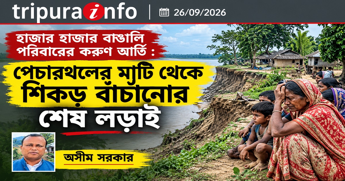 হাজার হাজার বাঙালি পরিবারের করুণ আর্তি : পেচারথলের মাটি থেকে শিকড় বাঁচানোর শেষ লড়াই