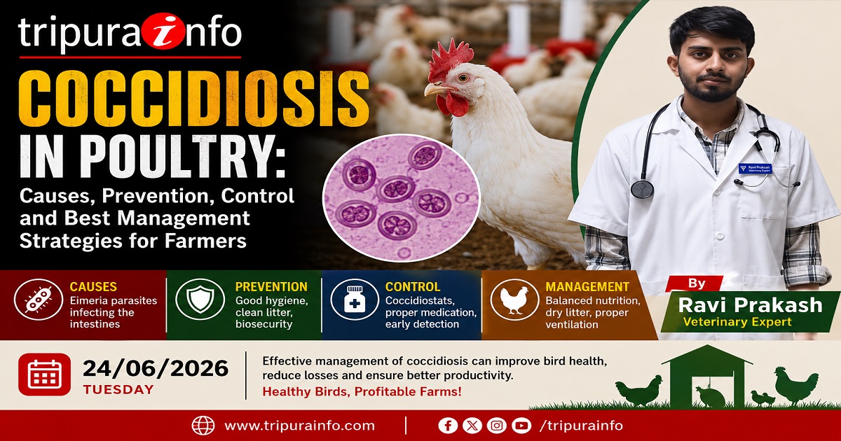 Coccidiosis in Poultry: Causes, Prevention, Control and Best Management Strategies for Farmers