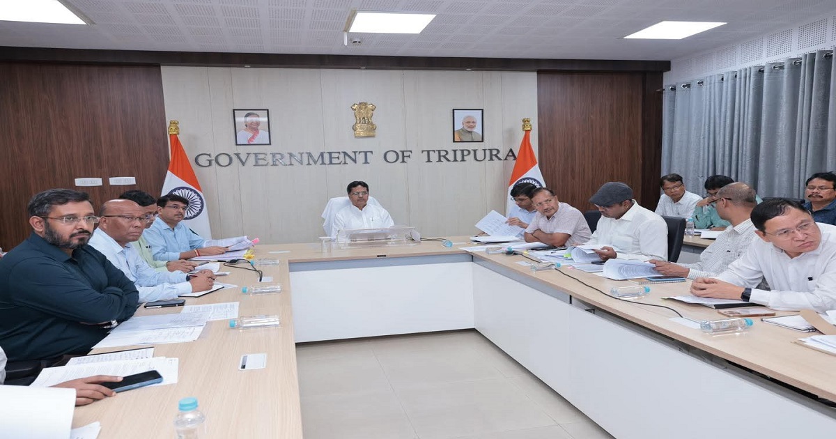 CM Dr. Manik Saha Chairs High-Level Meeting on Task Monitoring System at State Secretariat
