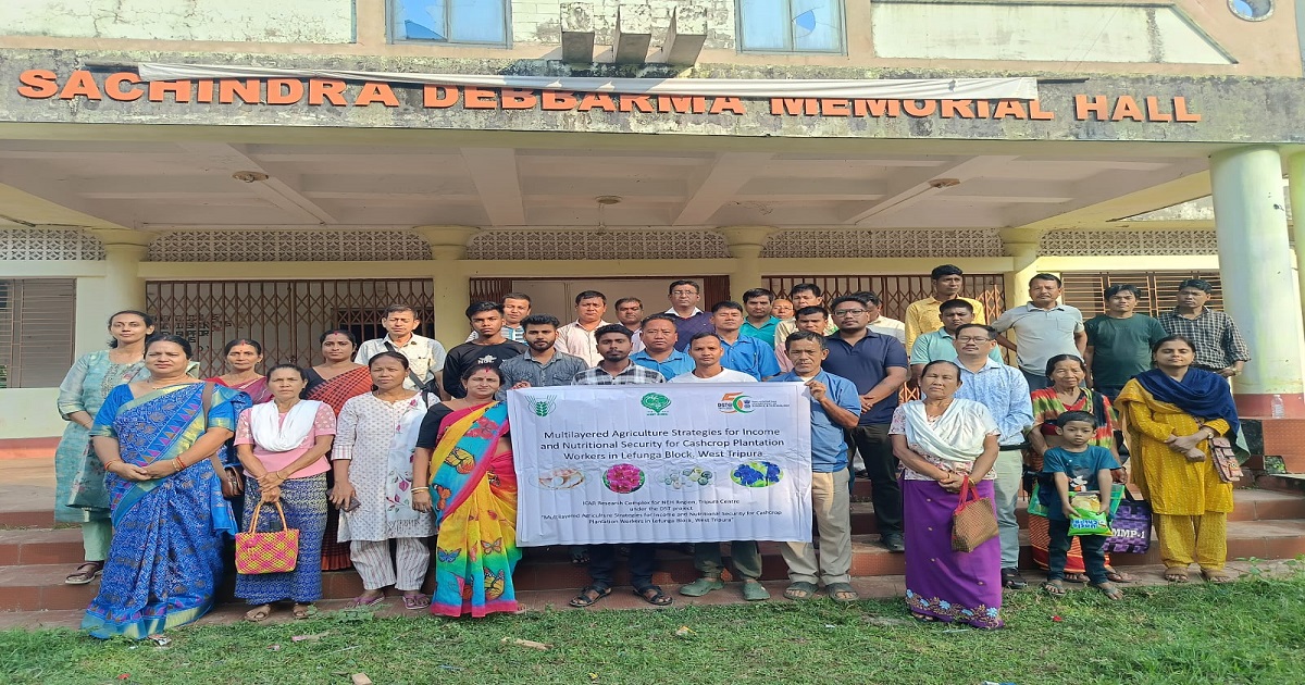 ICAR Tripura conducts week-long training on agri-aqua models for under-cropped land