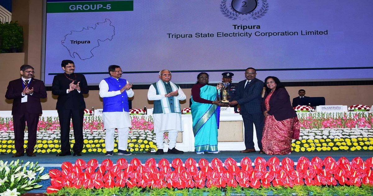 *TSECL Receives Energy Conservation Award from President; Minister Ratan Lal Nath Extends Congratulations*