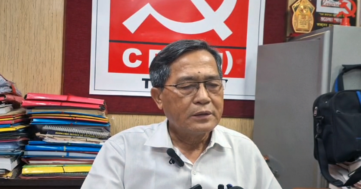 Jiten demands resignation or dismissal of minister Bikash Debbarma from cabinet