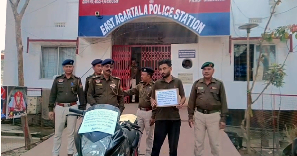 Drug peddler youth arrested with ‘Yaba’ tablets from Dhaleswar area in the town