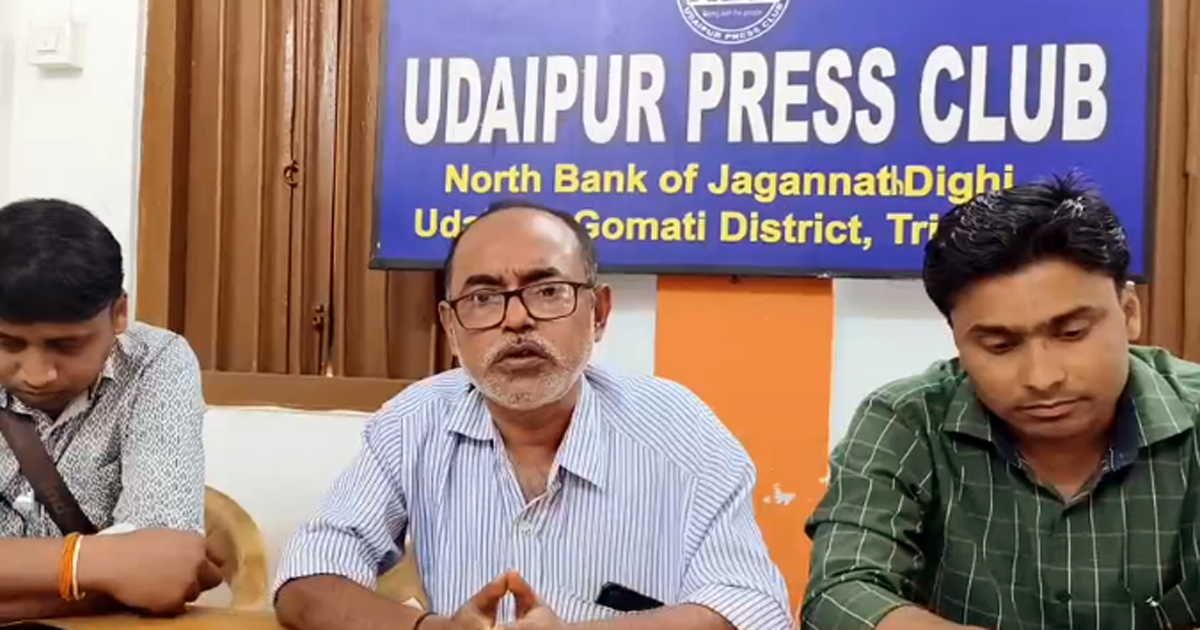 Udaipur press club strongly condemn the activities of Agartala editor and companions for attack on journalists in Udaipur court yesterday