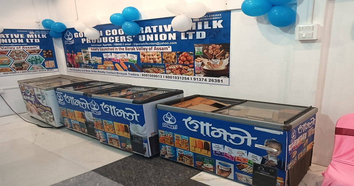 Tripura’s Gomati Dairy Expands Beyond State Borders: Products Now Available Across Barak Valley