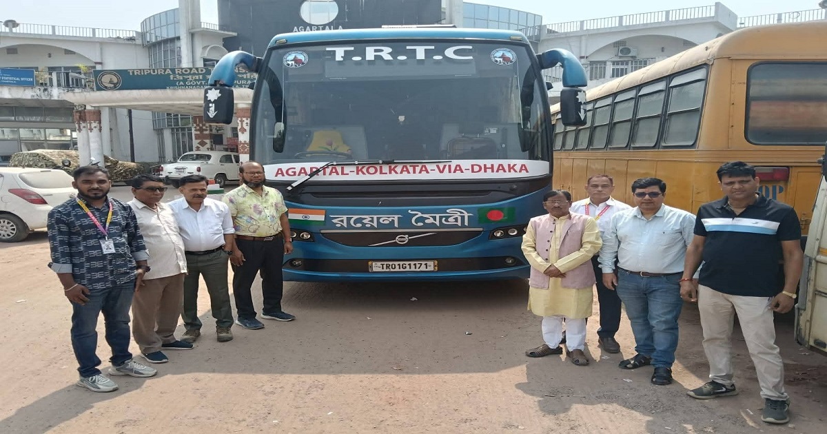 Agartala–Dhaka–Kolkata International Bus Service Resumes, CM Dr Manik Saha Hails Indo-Bangla Ties as Inseparable