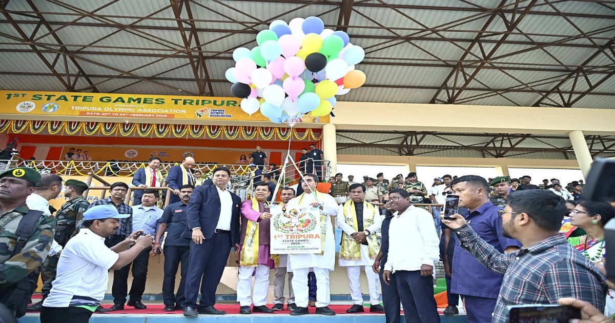 Historic Launch of Tripura State Games 2026 by Chief Minister Dr Manik Saha at Badharghat State Sports Complex