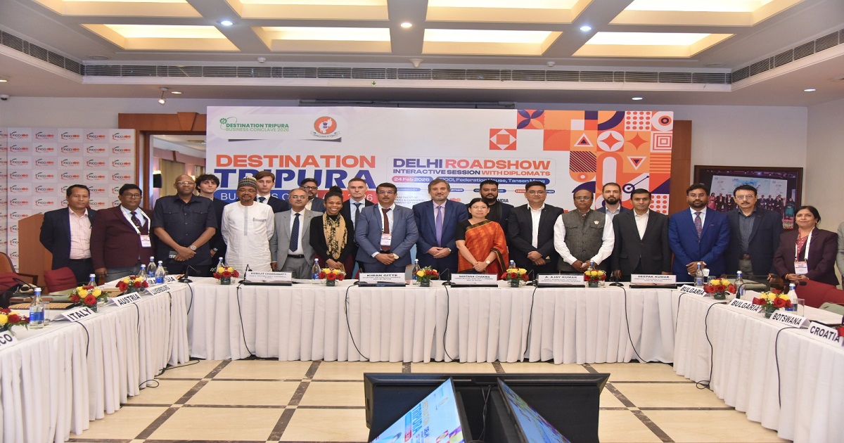 Tripura Secures New Investment Commitments Worth Over Rs.2000 Crore at Destination Tripura Roadshow in New Delhi