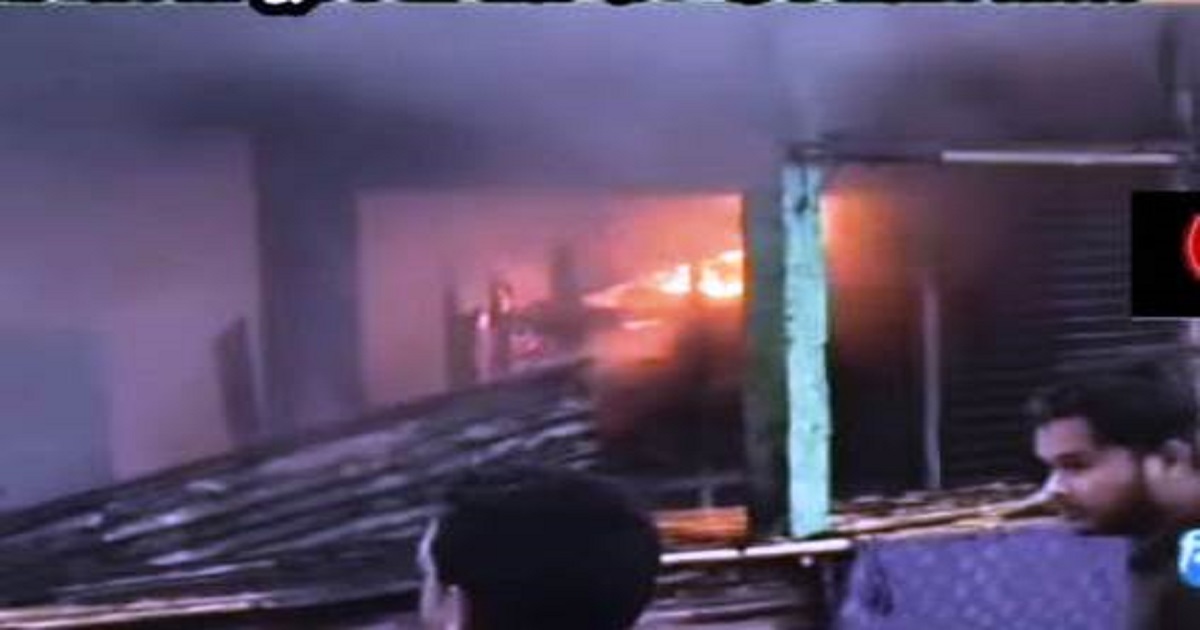 Devastating Fire Guts 9 Shops at Nurpur Bazaar in Kailashahar, Traders Face Huge Loss Ahead of Ramadan