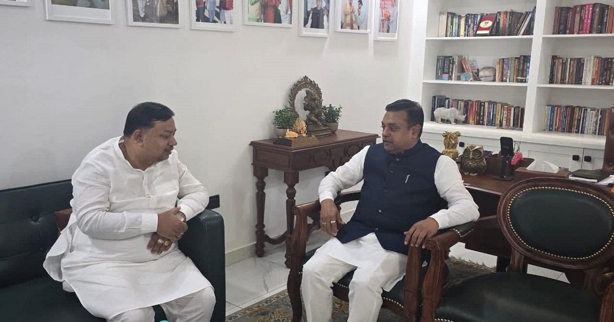 Ramprasad Pal Meets BJP Spokesperson Sambit Patra in Delhi, Discusses Organisational Strengthening