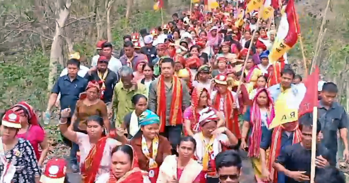 ‘Tipra Motha’ intensifies campaign for ADC polls, massive rally organised in Bodhjung Nagar-Waki Nagar constituency