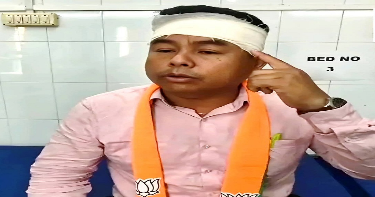 BJP Candidate Maji Debbarma Injured in Tipra Motha’s Attack During Campaign,  Police Vehicle Vandalised