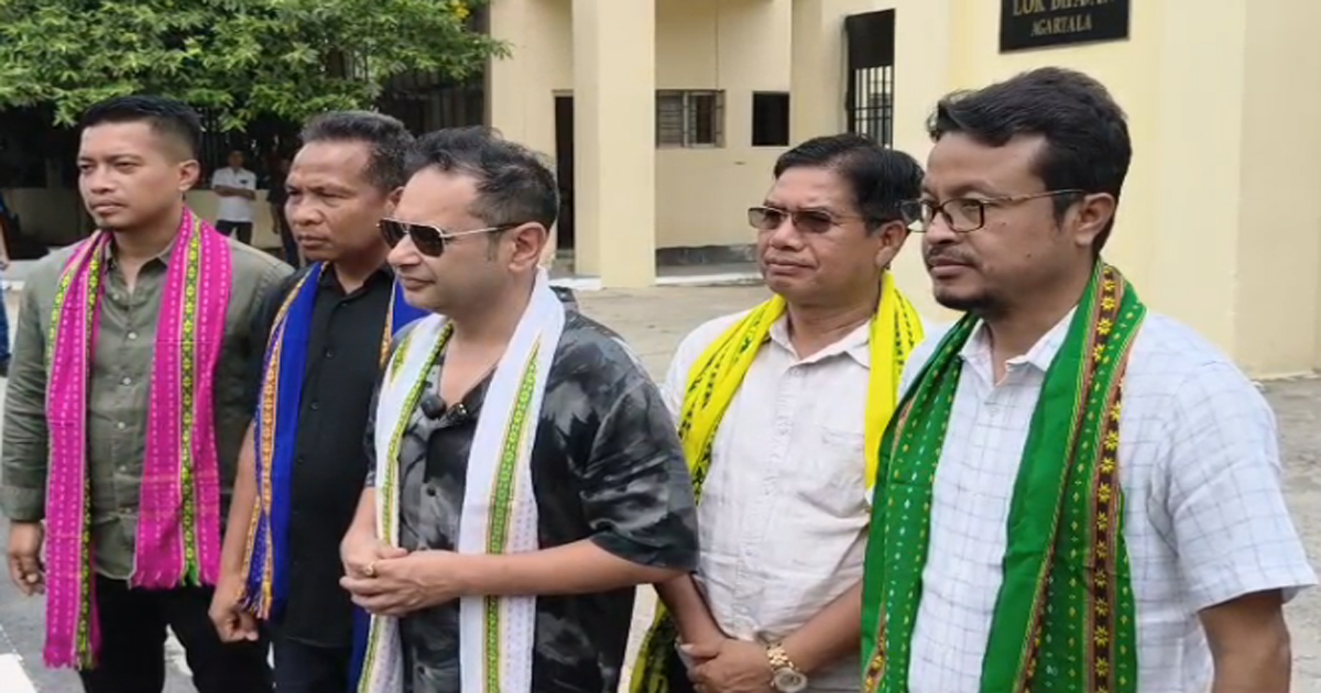 ‘Tipra Motha’ delegation meet governor for forming council post-victory in election