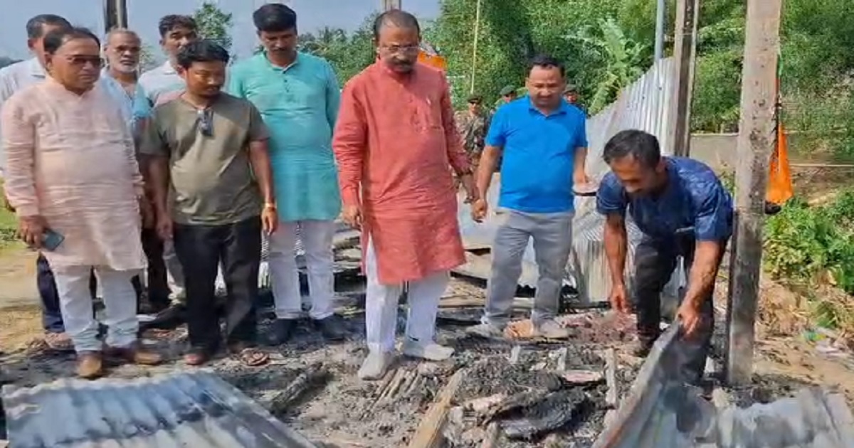 Post-ADC Poll Tensions Grip Tripura, BJP President Rajib Bhattacharjee Visits Sabroom