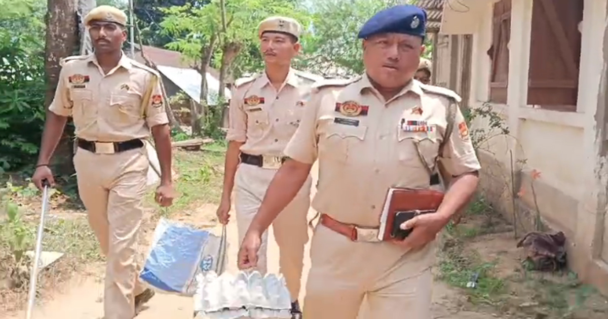 Bisramganj OC Ajit Debbarma sets example of humanitarian service by helping an impoverished family