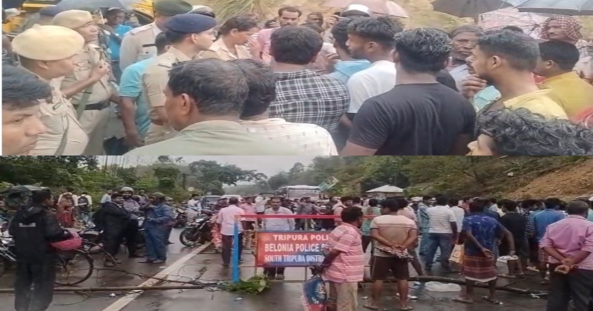 Public Outrage in South Tripura Over Repeated Cattle Theft, Highway Blockade Targets Alleged Police Inaction