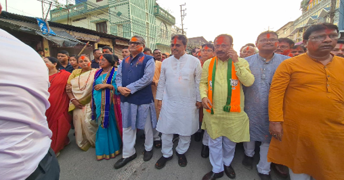 BJP victory rally held under the leadership of CM, party president and ministers