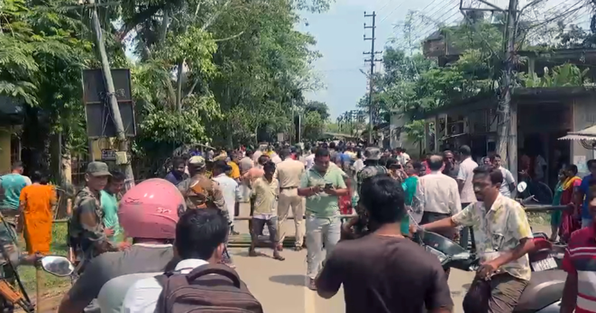 Turmoil in Dharma Nagar, road blockade in protest against induced suicide of BJP councilor