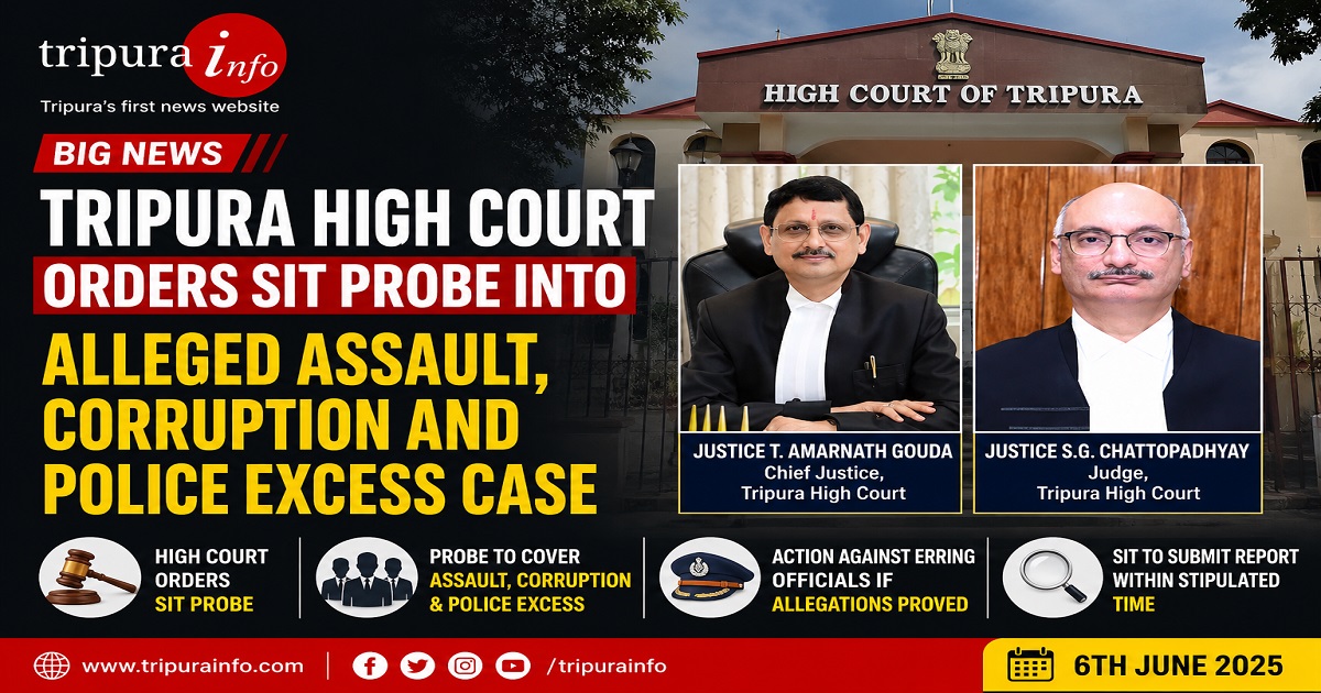 Tripura High Court Orders SIT Probe into Alleged Assault, Corruption and Police Excess Case