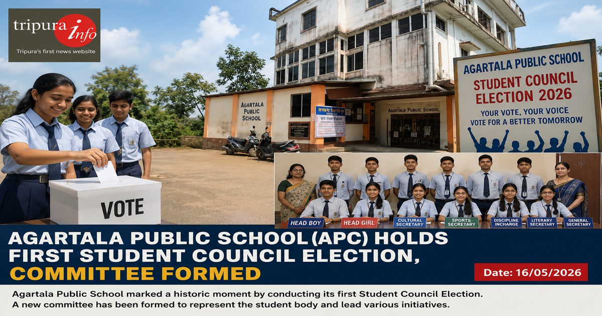 Agartala Public School (APC) holds first student council election , committee formed
