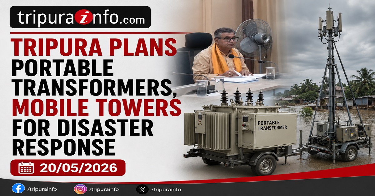 Tripura Plans Portable Transformers, Mobile Towers for Disaster Response