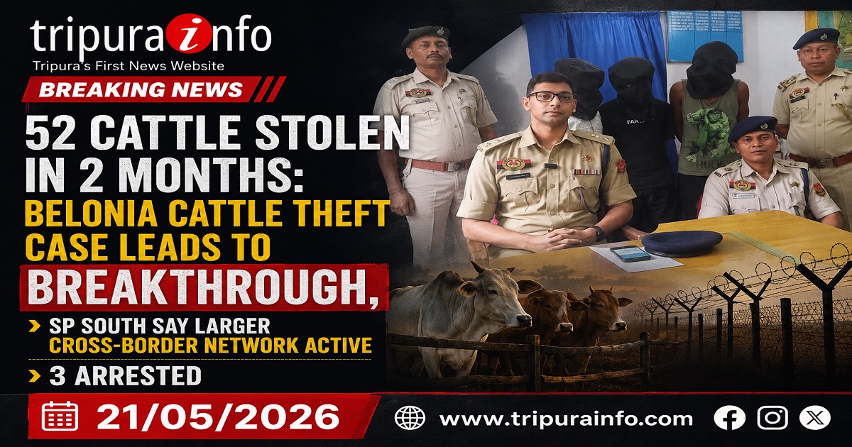 52 Cattle Stolen in 2 Months:  Belonia Cattle Theft Case Leads to Breakthrough, SP South Say Larger  Cross-Border Network Active, 3 arrested