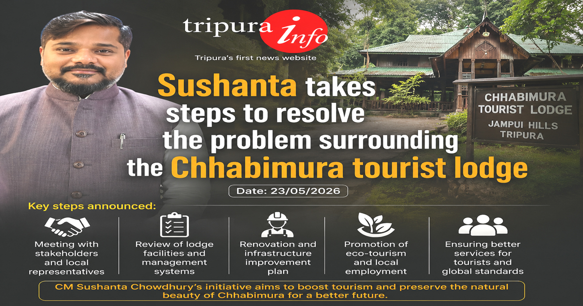 Sushanta takes steps to resolve the problem surrounding the Chhabimura tourist lodge