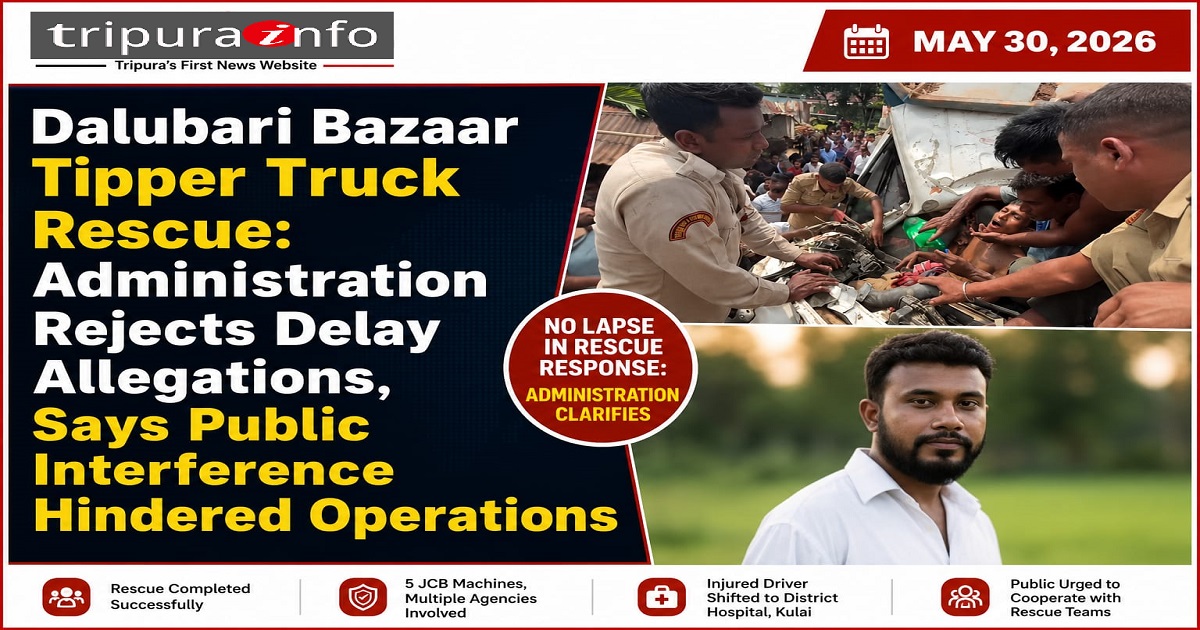 Dalubari Bazaar Tipper Truck Rescue: Administration Rejects Delay Allegations, Says Public Interference Hampered Operations