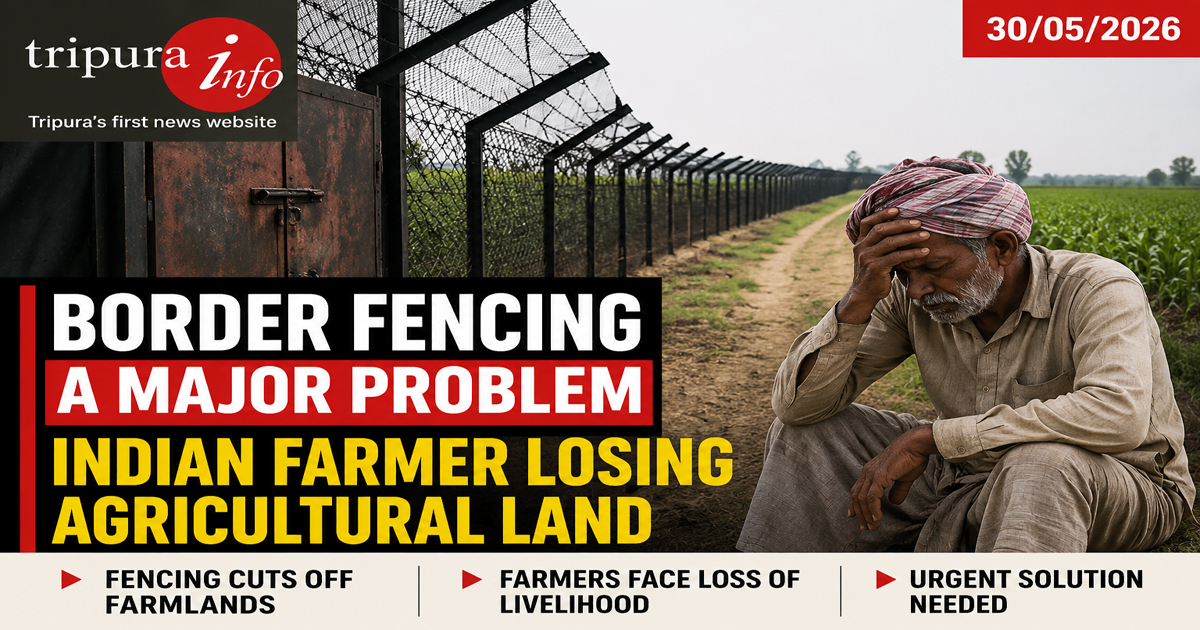 Border fencing a major problem, Indian farmer losing agricultural land