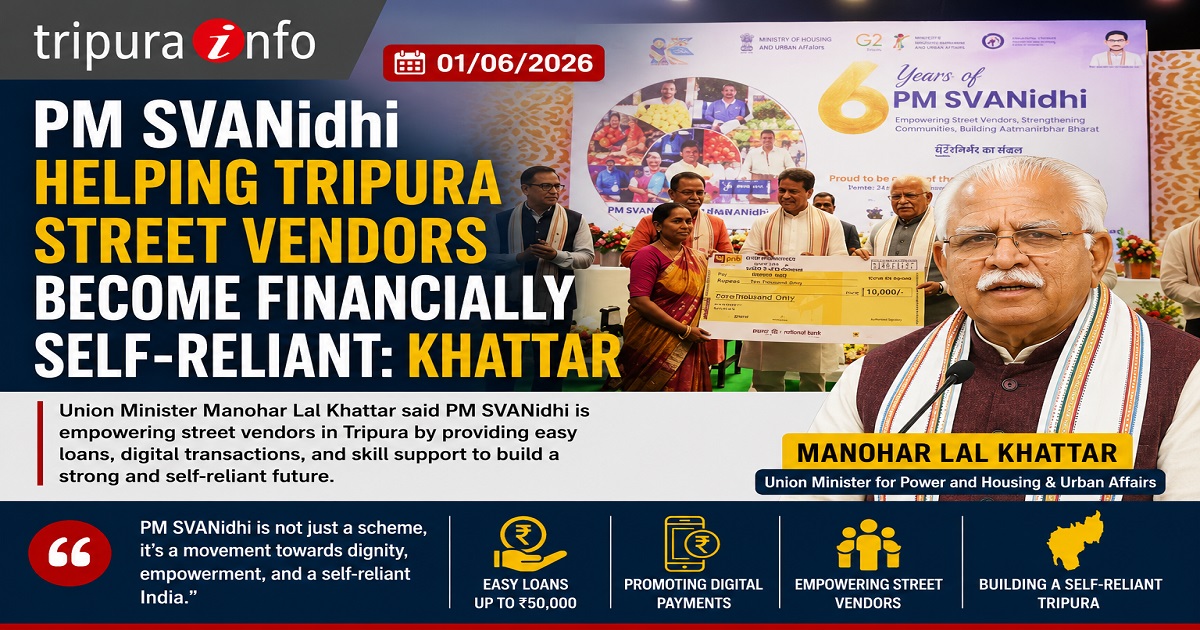 PM SVANidhi Helping Tripura Street Vendors Become Financially Self-Reliant: Khattar
