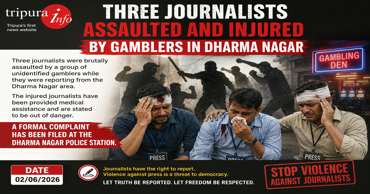 Three journalists assaulted and injured by gamblers in Dharma Nagar , complaint filed
