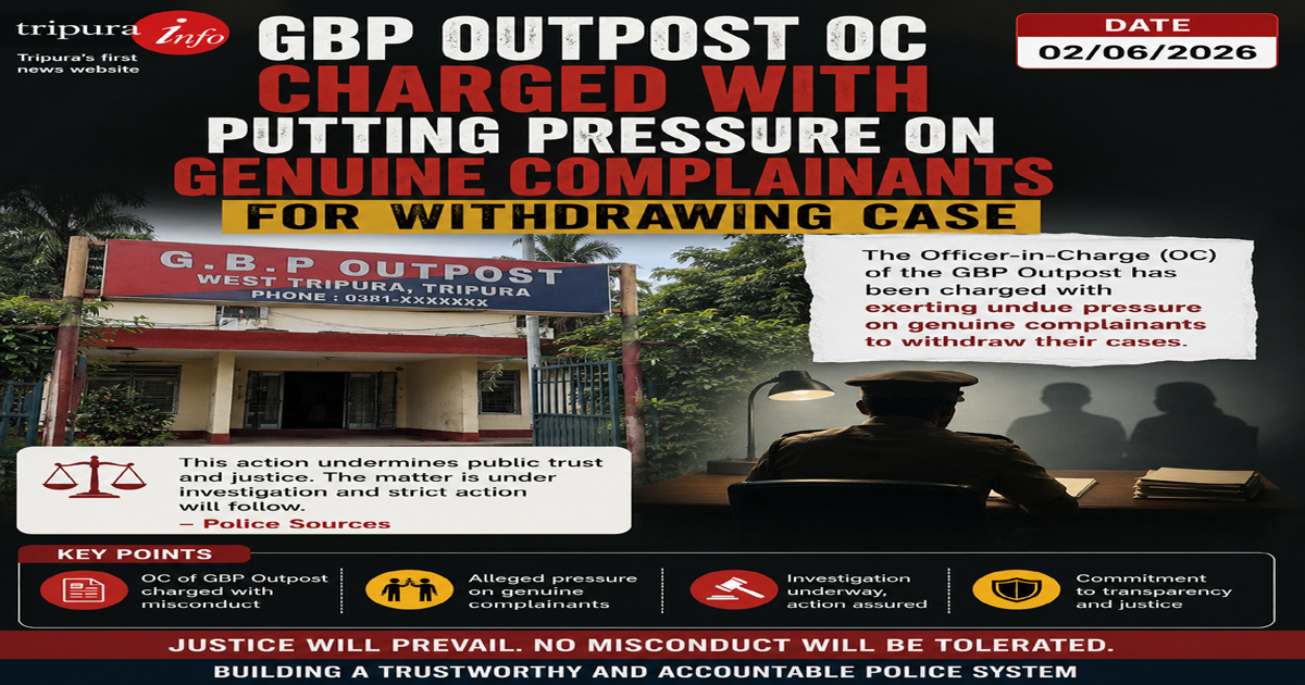 GBP outpost OC charged with putting pressure on genuine complainants for withdrawing case
