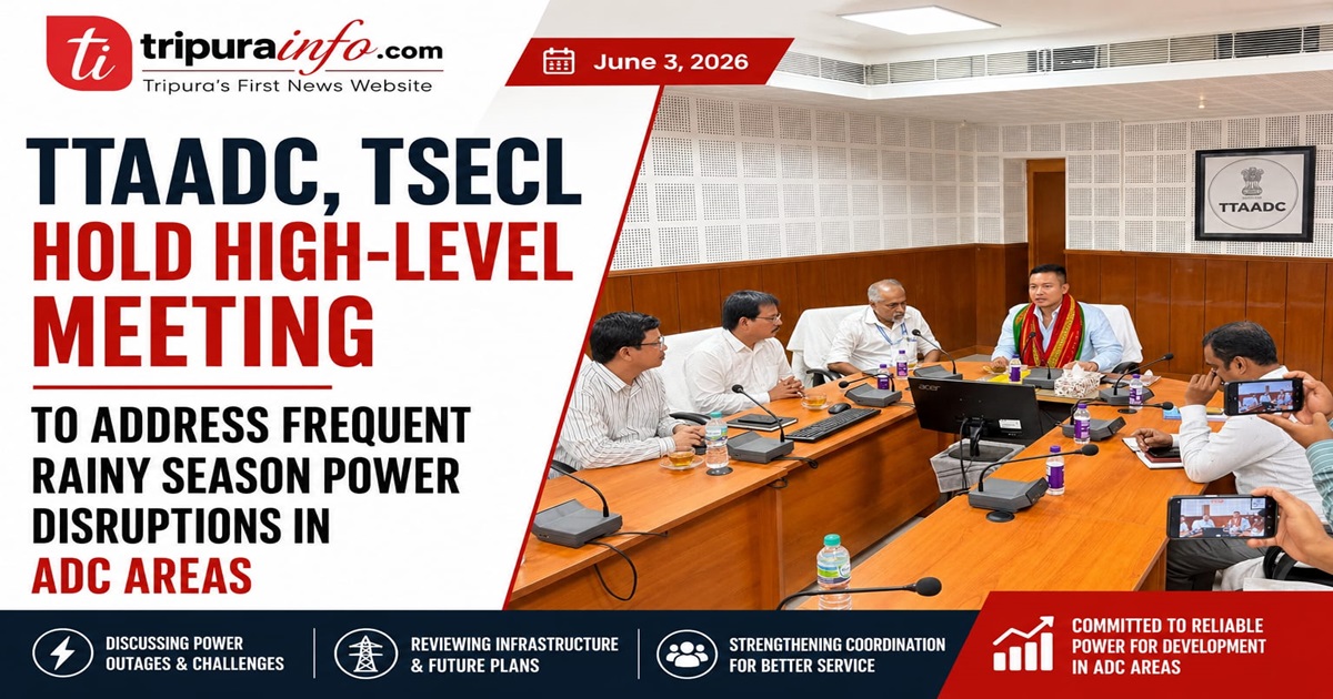 TTAADC, TSECL Hold High-Level Meeting to Address Frequent Rainy Season Power Disruptions in ADC Areas