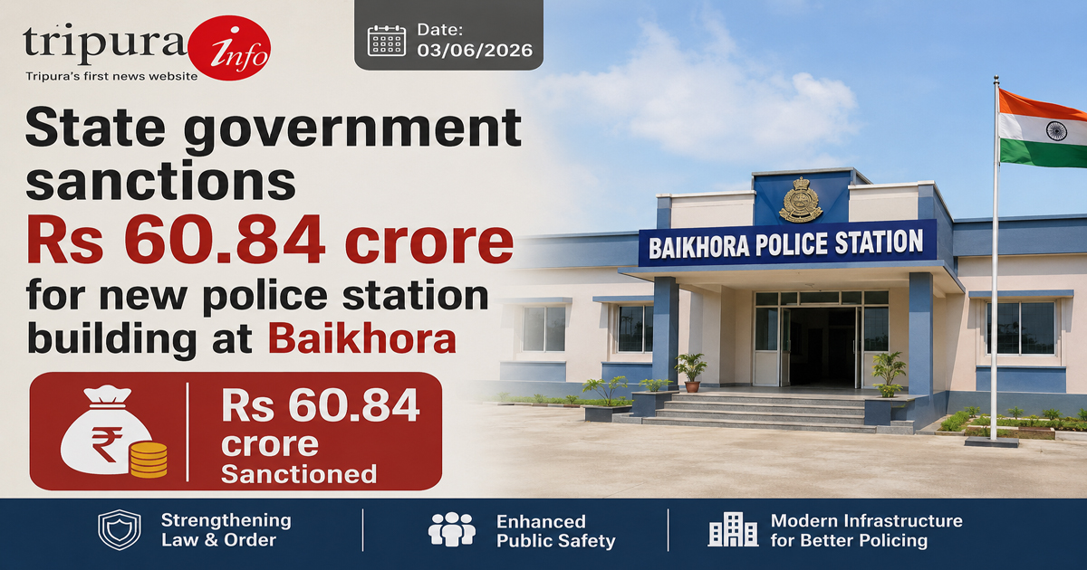 State government sanctions Rs 60.84 crore for new police station building at Baikhora