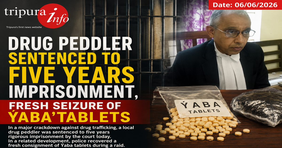 Drug peddler sentenced to five years imprisonment, fresh seizure of Ýaba’tablets