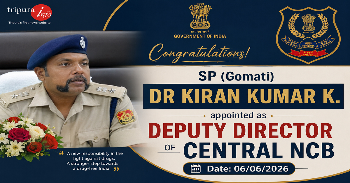 SP (Gomati) Dr Kiran Kumar K. appointed as deputy director of central NCB