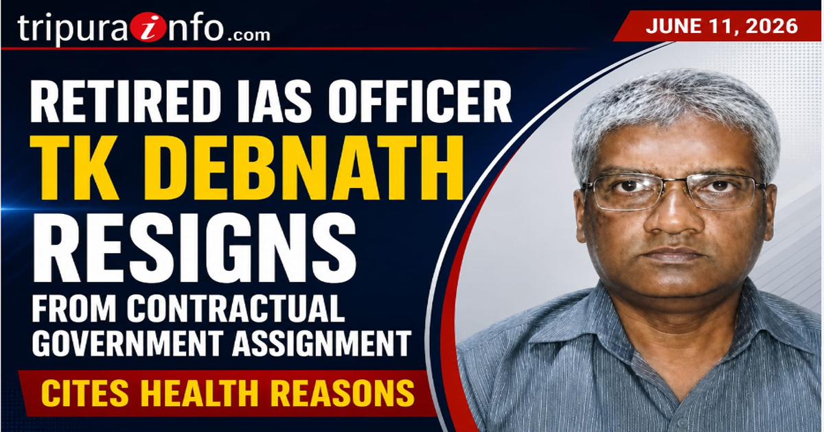 Retired IAS Officer TK Debnath Resigns from Contractual Government Assignment, Cites Health Reasons