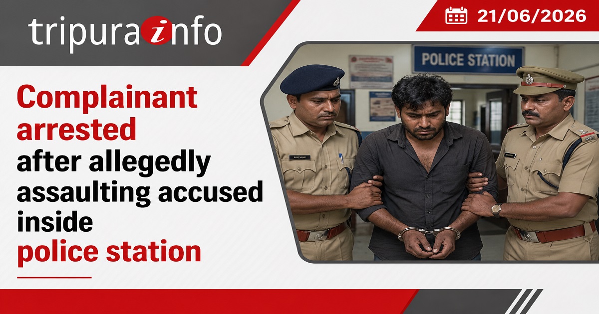 Complainant arrested after allegedly assaulting accused inside police station
