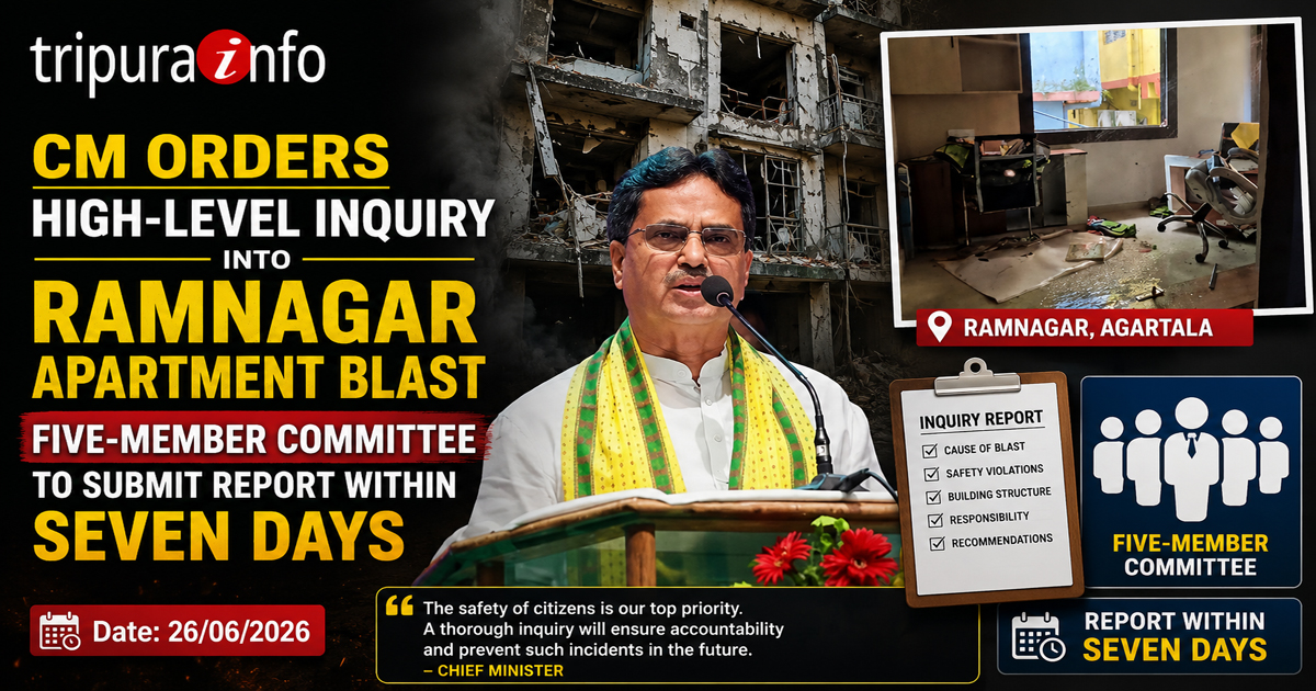 CM Orders High-Level Inquiry into Ramnagar Apartment Blast, Five-Member Committee to Submit Report Within Seven Days