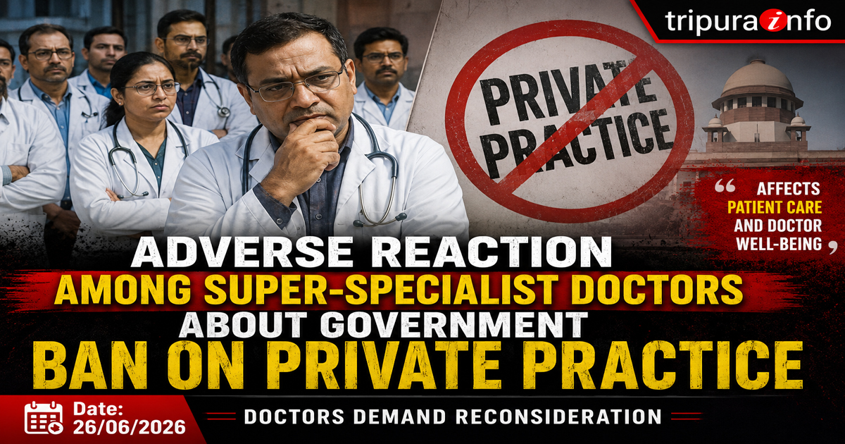 Adverse reaction among super-specialist doctors about government ban on private practice