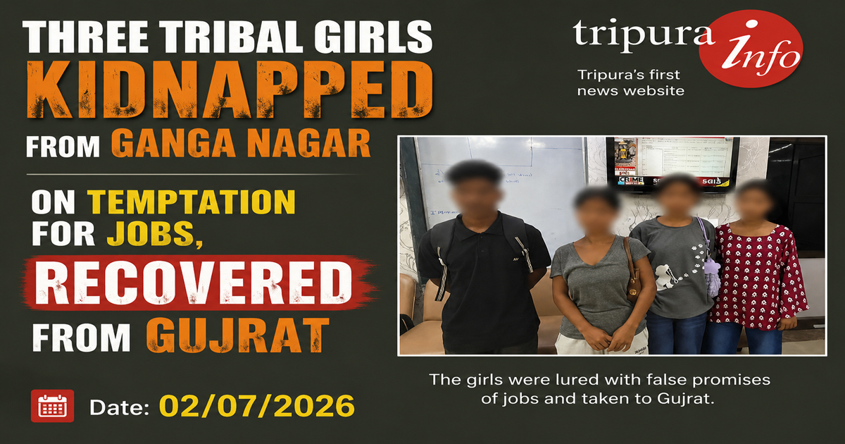 Three tribal girls kidnapped from Ganga Nagar on temptation for jobs, recovered from Gujrat