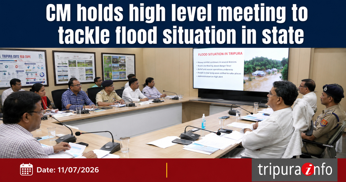 CM holds high level meeting to tackle flood situation in state