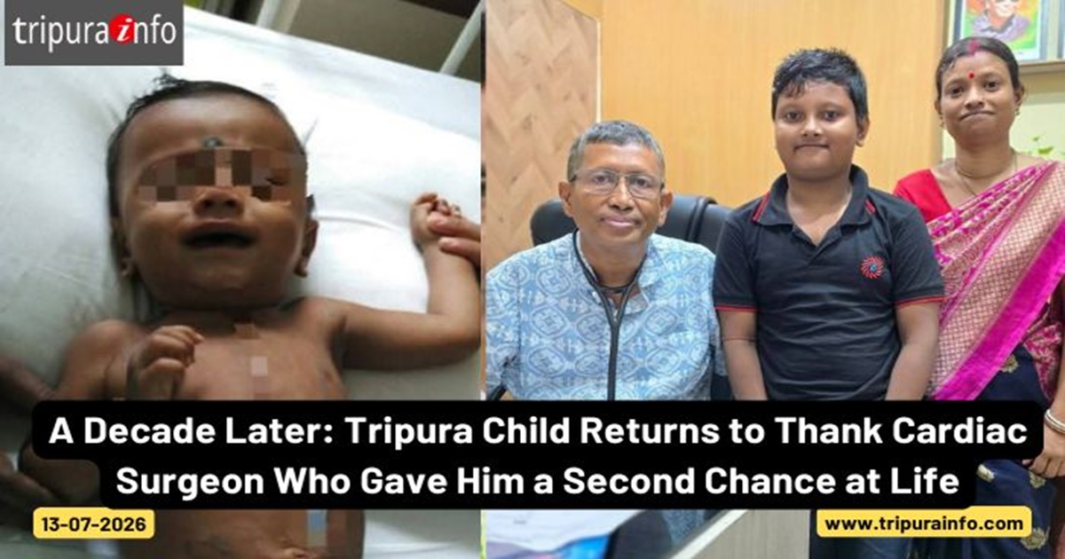 A Decade Later: Tripura Child Returns to Thank Cardiac Surgeon Who Gave Him a Second Chance at Life