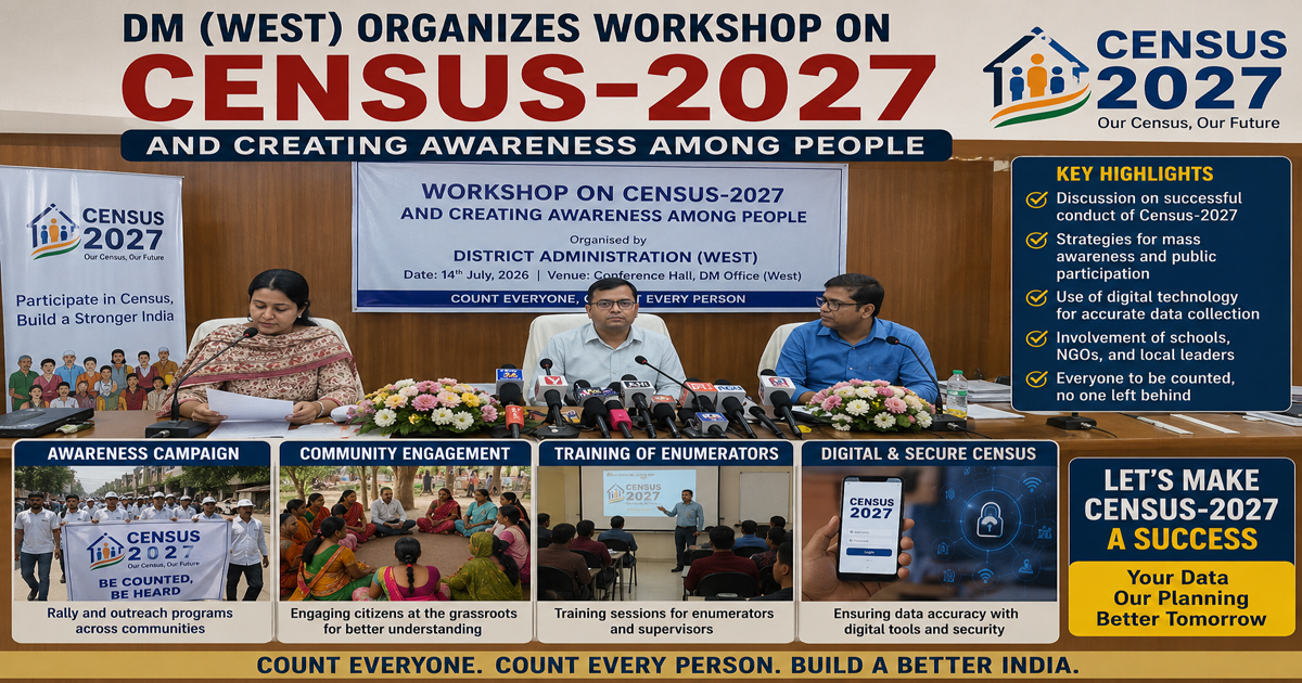 DM (west) organizes work-shop on census -2027 and creating awareness among people