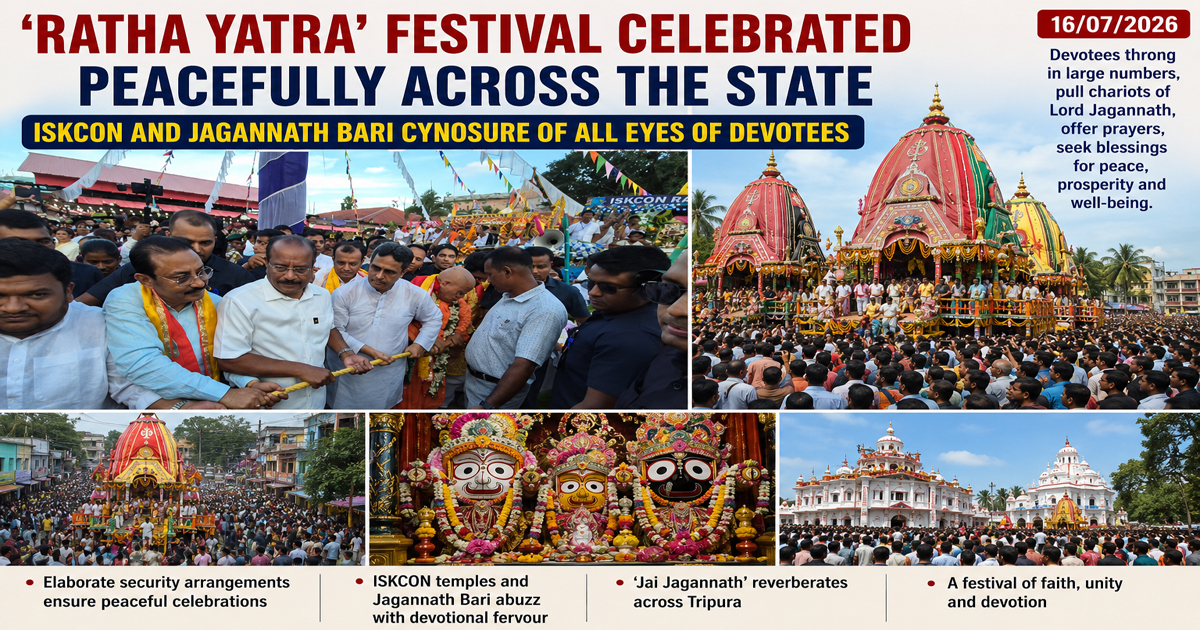 ‘Ratha Yatra’ festival celebrated peacefully across the state, ISKCON and Jagannath Bari cynosure of all eyes of devotees