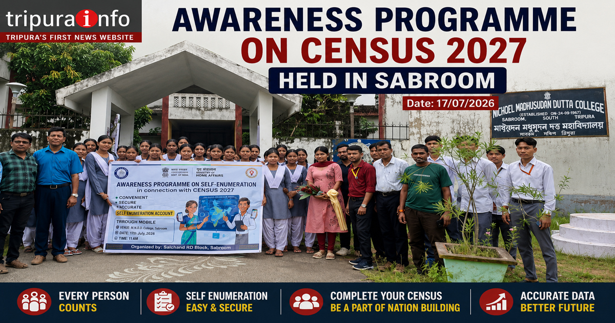 Awareness programme on Census 2027 held in Sabroom