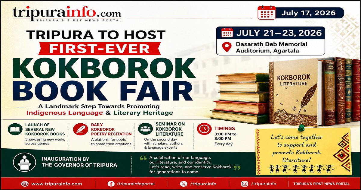 Tripura to Host First-Ever Kokborok Book Fair from July 21, Governor to Inaugurate Three-Day Literary Festival