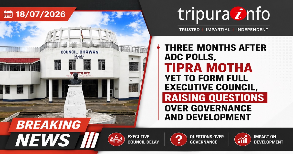 Three Months After ADC Polls, Tipra Motha Yet to Form Full Executive Council, Raising Questions Over Governance and Development